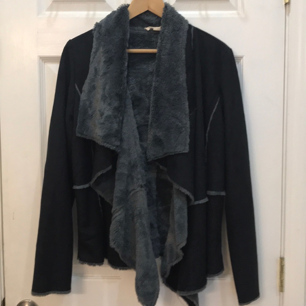 Faux Suede and Faux fur Jacket.